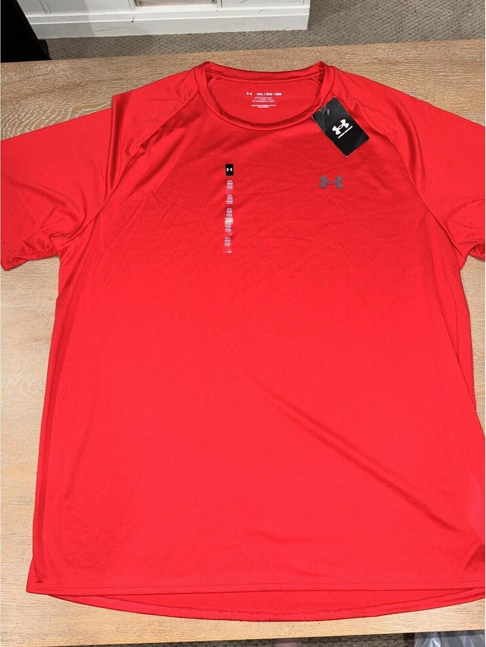 Under Armour Men's Tech 2.0 Short Sleeve Tee Shirt 3XL Red NWT